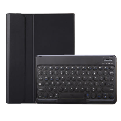 For Samsung Galaxy Tab S9 FE Candy Color TPU Round Keycap Bluetooth Keyboard Leather Case with Pen Slot(Black) - Samsung Keyboard by buy2fix | Online Shopping UK | buy2fix