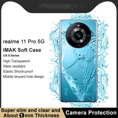 For Realme 11 Pro 5G imak UX-5 Series Transparent Shockproof TPU Protective Case(Transparent) - Realme Cases by imak | Online Shopping UK | buy2fix