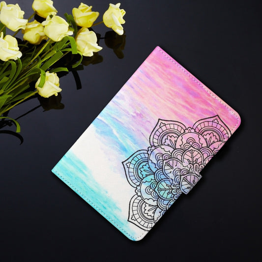 For Lenovo Tab M11/ Xiaoxin Pad 11 2024 Coloured Drawing Stitching Smart Leather Tablet Case(Colorful Mandala) by buy2fix