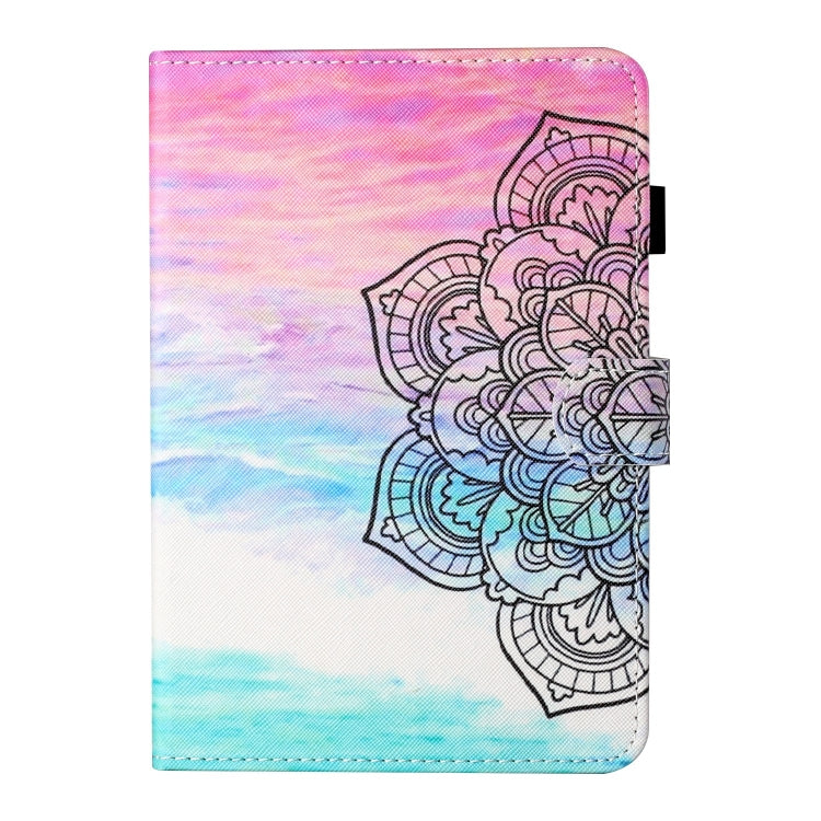 For Lenovo Tab M11/ Xiaoxin Pad 11 2024 Coloured Drawing Stitching Smart Leather Tablet Case(Colorful Mandala) - Lenovo by buy2fix | Online Shopping UK | buy2fix