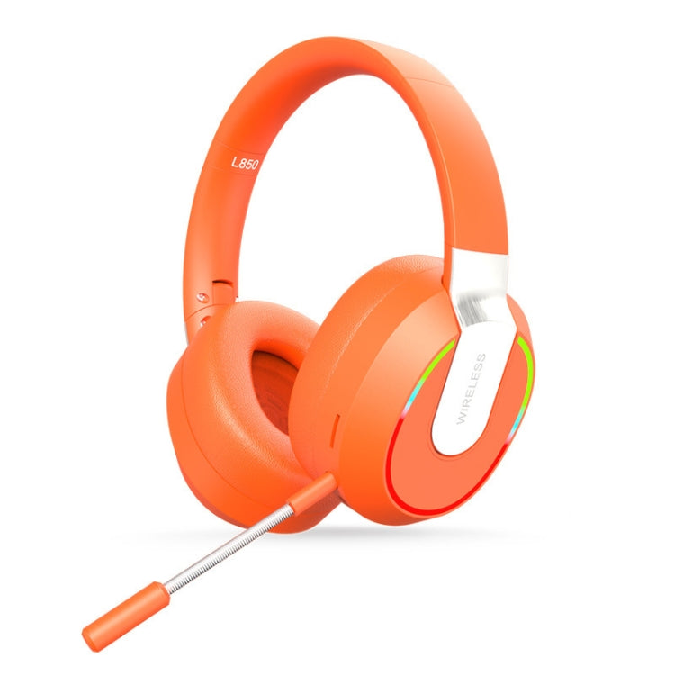 L850 Foldable ENC Noise Reduction Wireless Bluetooth Earphone with Microphone(Orange) - Headset & Headphone by buy2fix | Online Shopping UK | buy2fix