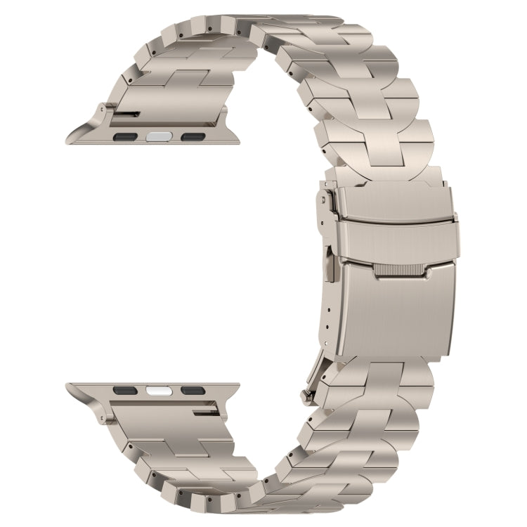 For Apple Watch Series 9 41mm Butterfly Type Titanium Steel Watch Band(Titanium) by buy2fix