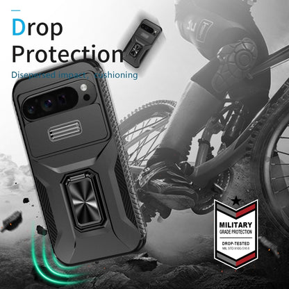 For Google Pixel 9 Pro XL Sliding Camshield Holder Phone Case(Black) by buy2fix