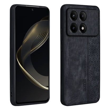 For Xiaomi Redmi K70 AZNS 3D Embossed Skin Feel Phone Case(Black) - K70 Cases by AZNS | Online Shopping UK | buy2fix