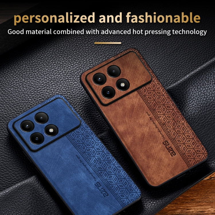 For Xiaomi Redmi K70 Pro AZNS 3D Embossed Skin Feel Phone Case(Brown) - K70 Pro Cases by AZNS | Online Shopping UK | buy2fix