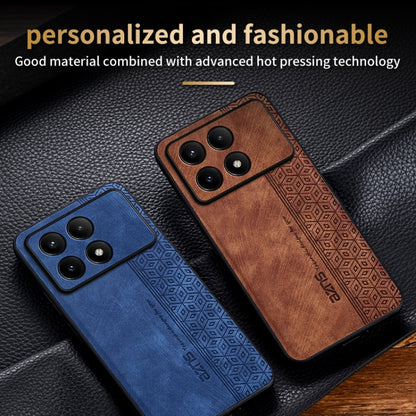 For Xiaomi Redmi K70 AZNS 3D Embossed Skin Feel Phone Case(Brown) - K70 Cases by AZNS | Online Shopping UK | buy2fix