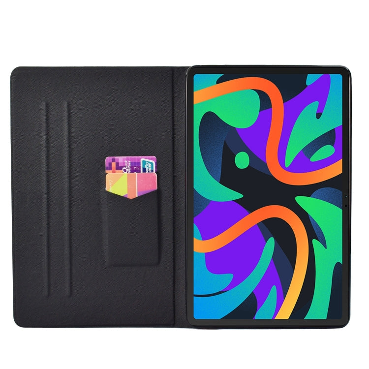 For Lenovo Tab M11/ Xiaoxin Pad 11 2024 Voltage Coloured Drawing Smart Leather Tablet Case(Flowers) by buy2fix