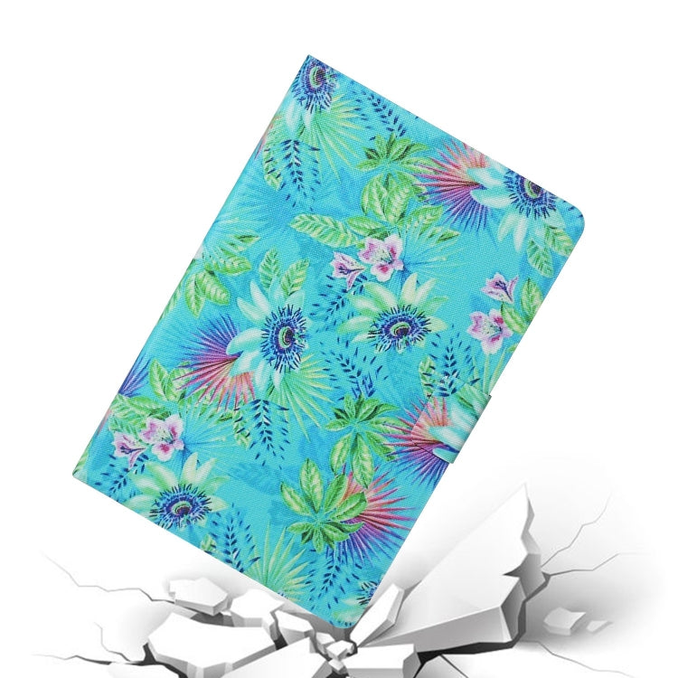 For Lenovo Tab M11/ Xiaoxin Pad 11 2024 Voltage Coloured Drawing Smart Leather Tablet Case(Flowers) by buy2fix