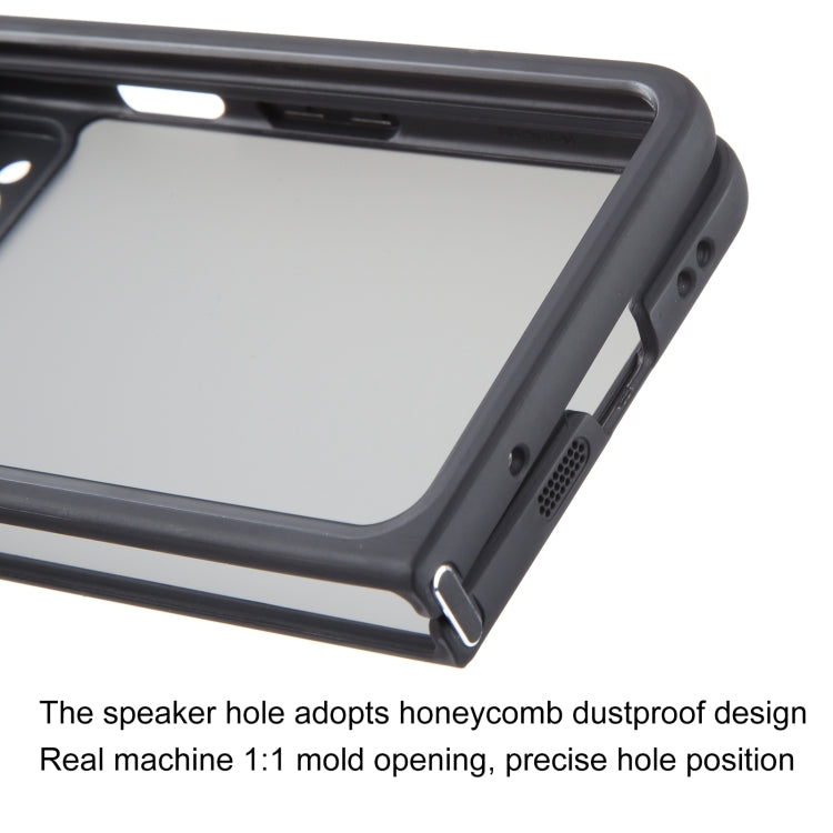 For Google Pixel Fold Matte Black TPU + PC Phone Case by buy2fix