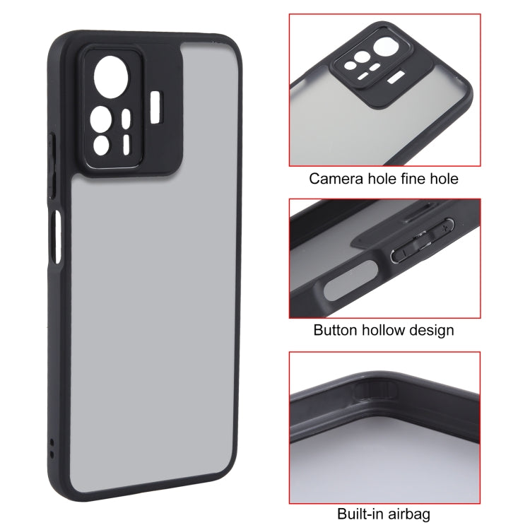 For Xiaomi Redmi Note 12S 4G Fine Pore Matte Black TPU + PC Phone Case - Xiaomi Cases by buy2fix | Online Shopping UK | buy2fix