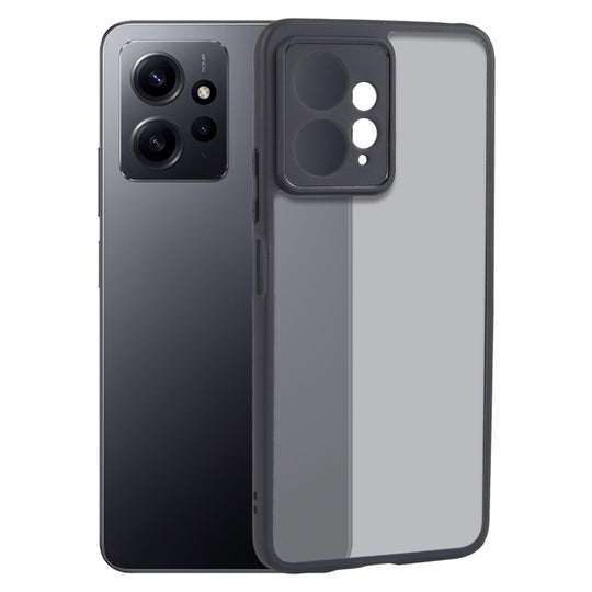 For Xiaomi Redmi Note 12 4G Fine Pore Matte Black TPU + PC Phone Case