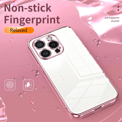 For iPhone 16 Pro Transparent Plating Fine Hole Phone Case(Gold) - iPhone 16 Pro Cases by buy2fix | Online Shopping UK | buy2fix