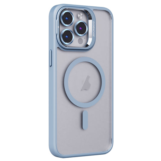 For iPhone 15 Pro Max Invisible Lens Holder PC + TPU Frosted MagSafe Phone Case(Blue) - iPhone 15 Pro Max Cases by buy2fix | Online Shopping UK | buy2fix