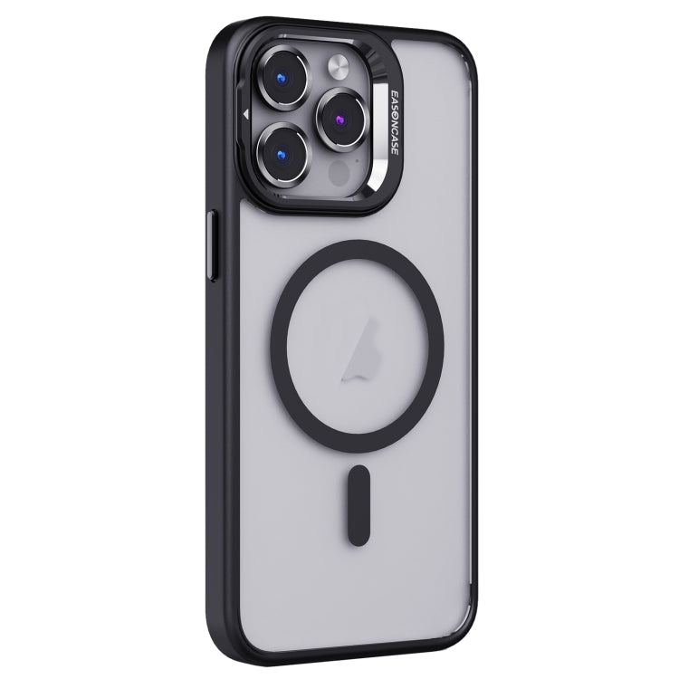For iPhone 14 Pro Invisible Lens Holder PC + TPU Frosted MagSafe Phone Case(Black) - iPhone 14 Pro Cases by buy2fix | Online Shopping UK | buy2fix