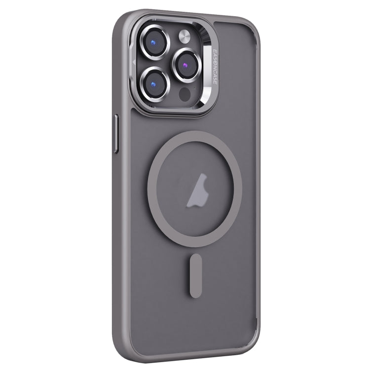 For iPhone 14 Pro Max Invisible Lens Holder PC + TPU Frosted MagSafe Phone Case(Gray) - iPhone 14 Pro Max Cases by buy2fix | Online Shopping UK | buy2fix
