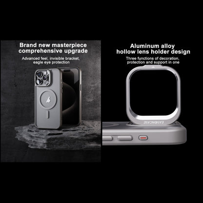 For iPhone 14 Pro Max Invisible Lens Holder PC + TPU Frosted MagSafe Phone Case(Purple) - iPhone 14 Pro Max Cases by buy2fix | Online Shopping UK | buy2fix