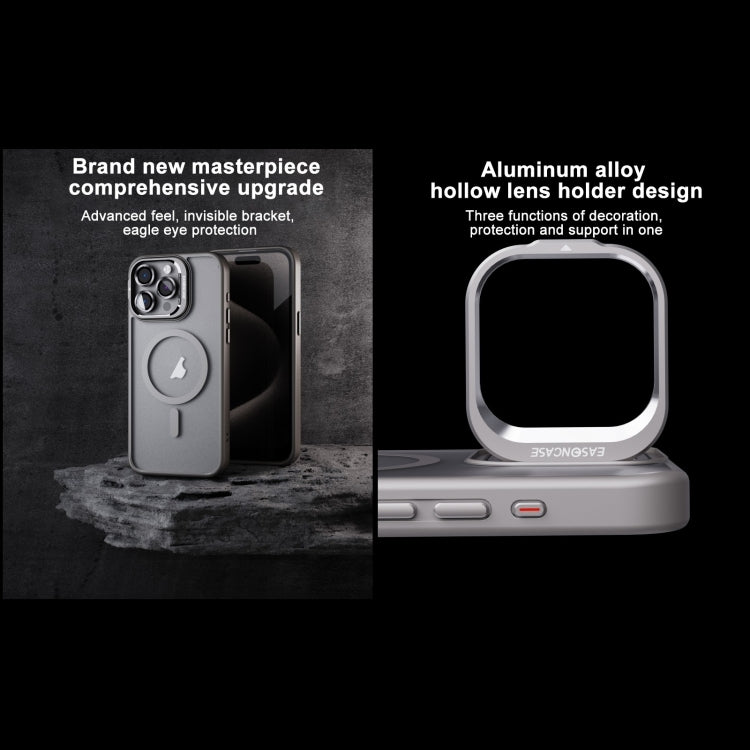 For iPhone 14 Pro Invisible Lens Holder PC + TPU Frosted MagSafe Phone Case(Orange) - iPhone 14 Pro Cases by buy2fix | Online Shopping UK | buy2fix