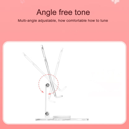 Portable Foldable Cat Claw Acrylic Lazy Holder(Pink) - Desktop Holder by buy2fix | Online Shopping UK | buy2fix