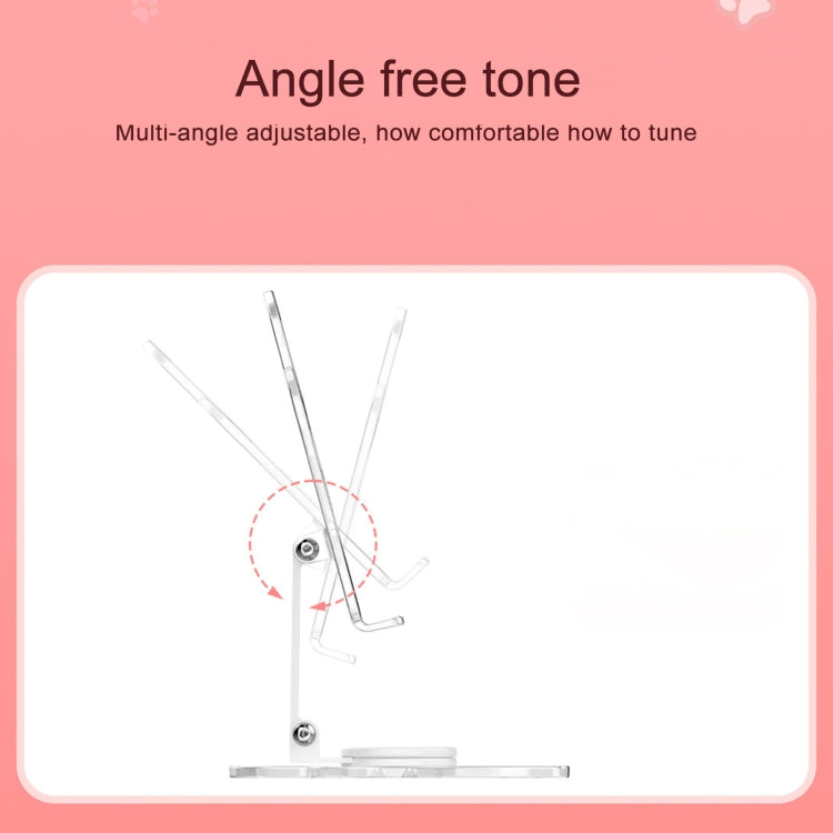 Portable Foldable Cat Claw Acrylic Lazy Holder(Orange) - Desktop Holder by buy2fix | Online Shopping UK | buy2fix