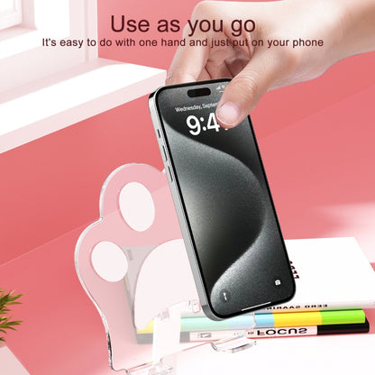 Portable Foldable Cat Claw Acrylic Lazy Holder(Pink) - Desktop Holder by buy2fix | Online Shopping UK | buy2fix