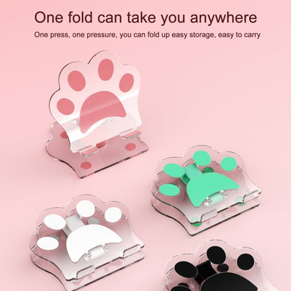 Portable Foldable Cat Claw Acrylic Lazy Holder(White) - Desktop Holder by buy2fix | Online Shopping UK | buy2fix