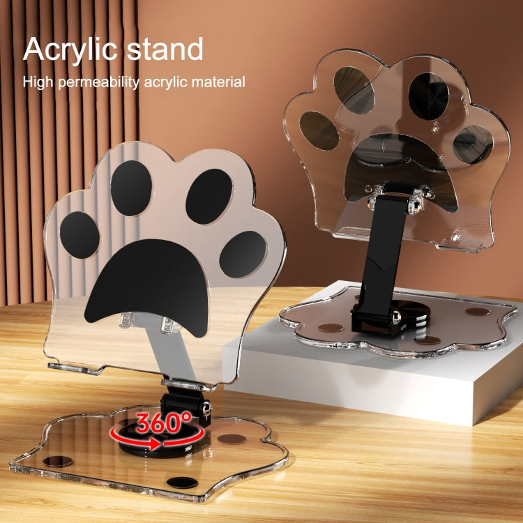 Portable Foldable Cat Claw Acrylic Lazy Holder(White) - Desktop Holder by buy2fix | Online Shopping UK | buy2fix