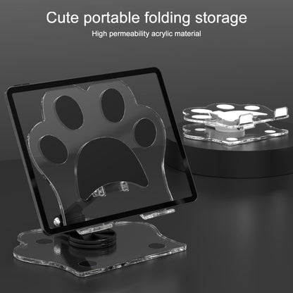 Portable Foldable Cat Claw Acrylic Lazy Holder(Black) - Desktop Holder by buy2fix | Online Shopping UK | buy2fix
