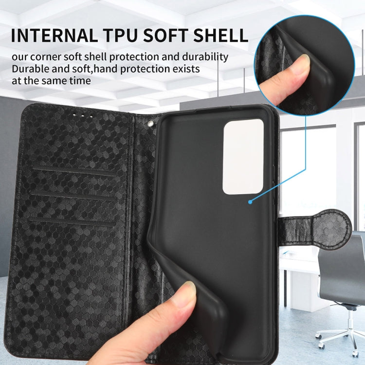 For OnePlus 12 Honeycomb Dot Texture Leather Phone Case(Silver) by buy2fix