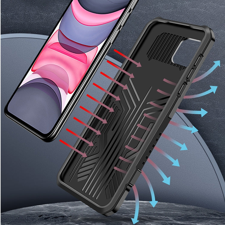 For iPhone 8 Plus & 7 Plus Machine Armor Warrior Shockproof PC + TPU Protective Case(Red) by buy2fix