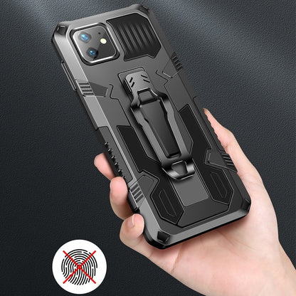 For iPhone 8 Plus & 7 Plus Machine Armor Warrior Shockproof PC + TPU Protective Case(Red) by buy2fix
