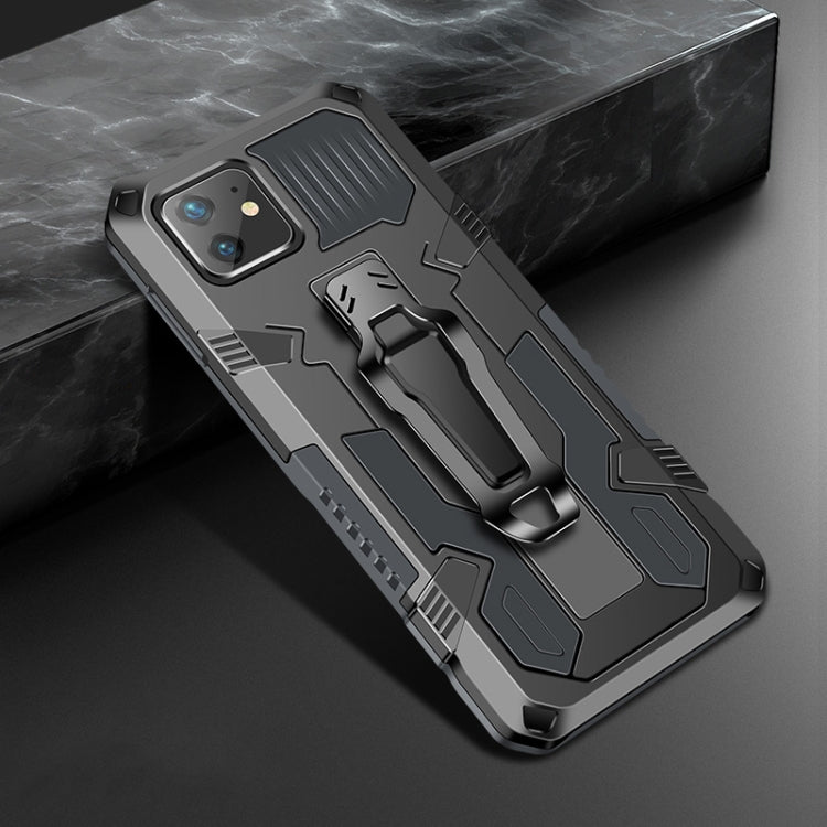 For iPhone 11 Machine Armor Warrior Shockproof PC + TPU Protective Case(Space Gray) by buy2fix