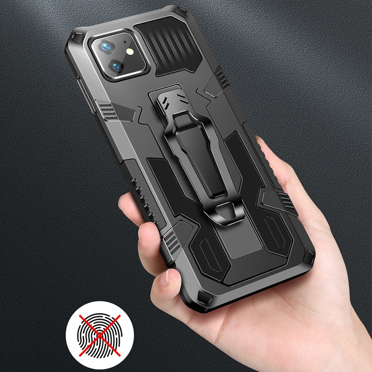 For iPhone 11 Pro Max Machine Armor Warrior Shockproof PC + TPU Protective Case(Black) by buy2fix