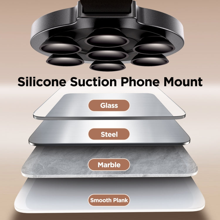 JOYROOM JR-ZS393 Suction Cup Magnetic Phone Holder(Black) - Hand-Sticking Bracket by JOYROOM | Online Shopping UK | buy2fix