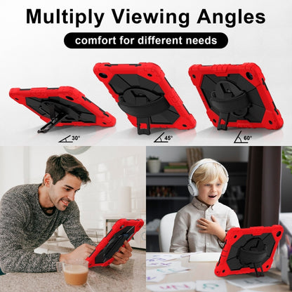 For Samsung Galaxy Tab A9+ X216 Contrast Color Robot C2 Silicone Hybrid PC Tablet Case(Red Black) - Galaxy Tab A9+ by buy2fix | Online Shopping UK | buy2fix