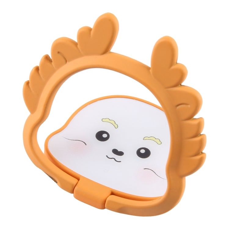 Cartoon Dragon Phone Metal Rotatable Ring Holder(Orange) - Ring Holder by buy2fix | Online Shopping UK | buy2fix