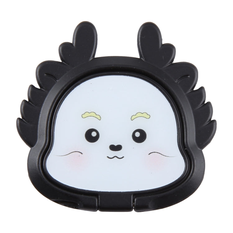 Cartoon Dragon Phone Metal Rotatable Ring Holder(Black) - Ring Holder by buy2fix | Online Shopping UK | buy2fix