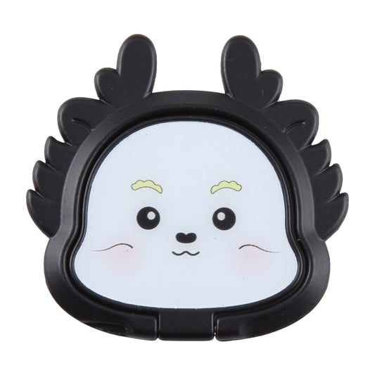 Cartoon Dragon Phone Metal Rotatable Ring Holder(Black) - Ring Holder by buy2fix | Online Shopping UK | buy2fix