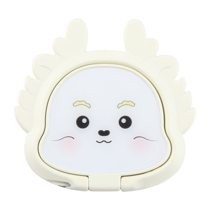 Cartoon Dragon Phone Metal Rotatable Ring Holder(White) - Ring Holder by buy2fix | Online Shopping UK | buy2fix