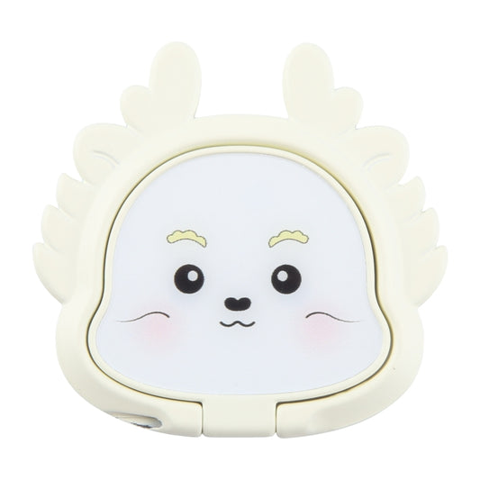 Cartoon Dragon Phone Metal Rotatable Ring Holder(White) - Ring Holder by buy2fix | Online Shopping UK | buy2fix