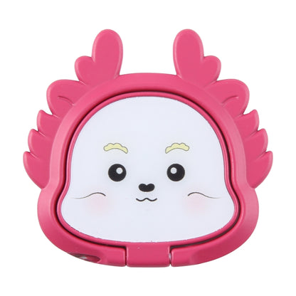 Cartoon Dragon Phone Metal Rotatable Ring Holder(Rose Red) - Ring Holder by buy2fix | Online Shopping UK | buy2fix