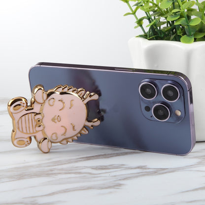 Cartoon Dragon Phone Desktop Folding Holder(Pink) - Desktop Holder by buy2fix | Online Shopping UK | buy2fix