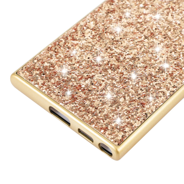 For Samsung Galaxy S24 Ultra 5G Glitter Powder TPU Phone Case(Gold) - Galaxy S24 Ultra 5G Cases by buy2fix | Online Shopping UK | buy2fix