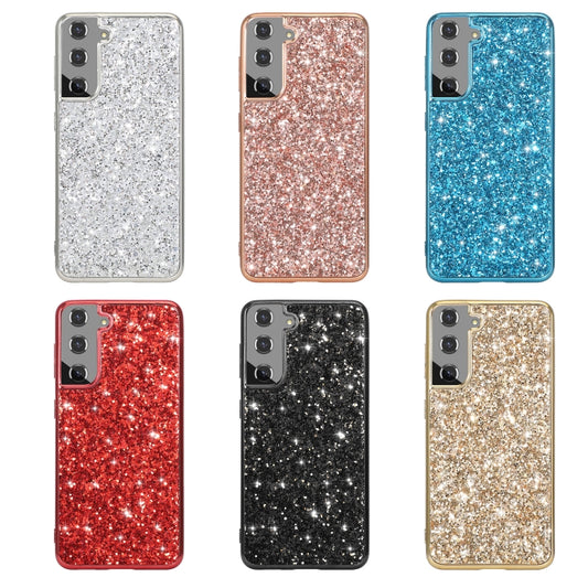 For Samsung Galaxy S24+ 5G Glitter Powder TPU Phone Case(Rose Gold) by buy2fix