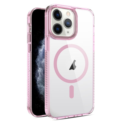 For iPhone 11 Pro Max 2.5mm MagSafe Acrylic Hybrid TPU Phone Case(Pink) - iPhone 11 Pro Max Cases by buy2fix | Online Shopping UK | buy2fix