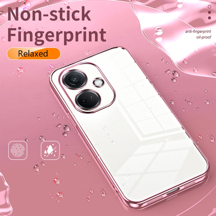 For OPPO K11 Transparent Plating Fine Hole Phone Case(Gold) - OPPO Cases by buy2fix | Online Shopping UK | buy2fix