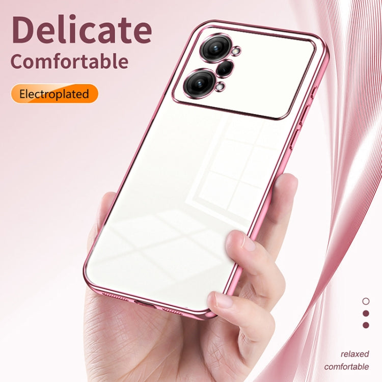 For OPPO K10 Pro Transparent Plating Fine Hole Phone Case(Gold) - OPPO Cases by buy2fix | Online Shopping UK | buy2fix