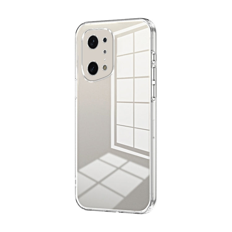 For OPPO Find X5 Pro Transparent Plating Fine Hole Phone Case(Transparent) - OPPO Cases by buy2fix | Online Shopping UK | buy2fix