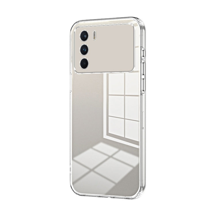 For OPPO K9 Pro Transparent Plating Fine Hole Phone Case(Transparent) - OPPO Cases by buy2fix | Online Shopping UK | buy2fix