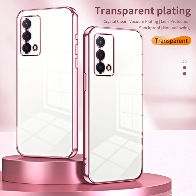 For OPPO K9 Transparent Plating Fine Hole Phone Case(Transparent) - OPPO Cases by buy2fix | Online Shopping UK | buy2fix