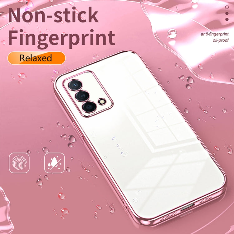 For OPPO K9 Transparent Plating Fine Hole Phone Case(Transparent) - OPPO Cases by buy2fix | Online Shopping UK | buy2fix